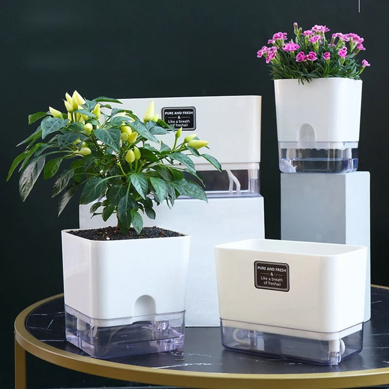 Self Watering Double Layer Plant Pot