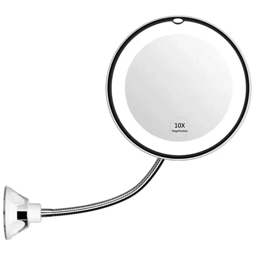LED 10X Gooseneck Makeup Mirror