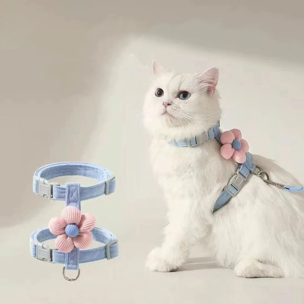 Adjustable Breathable Pet Harness Set