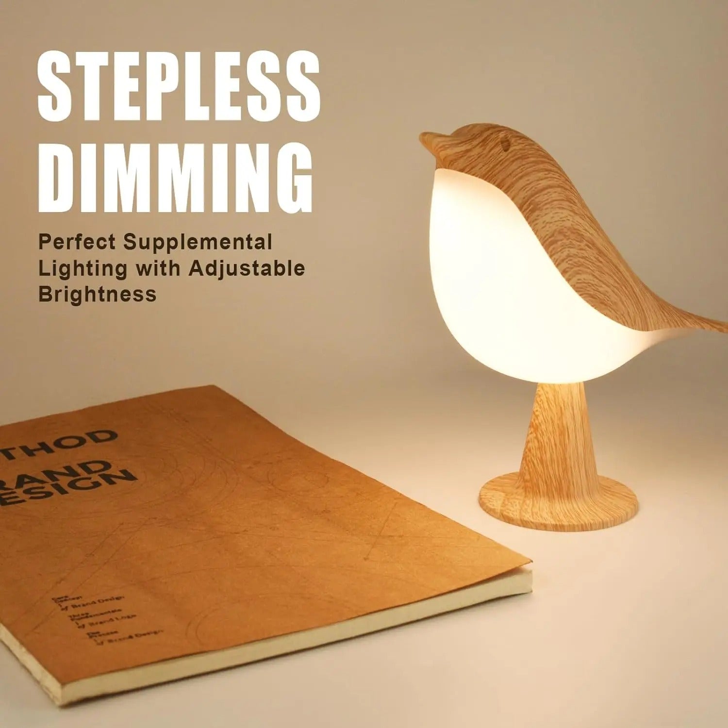 Rechargeable LED Touch Bird Table Lamp