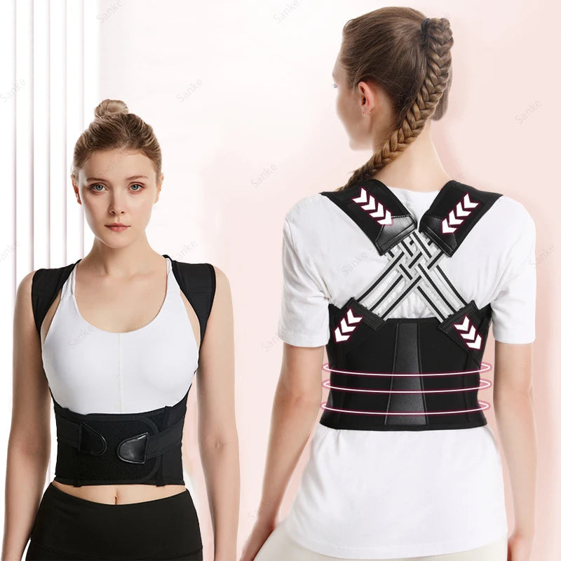 Back Pain Relief and Shoulder Support Comfort Fit Posture Corrector