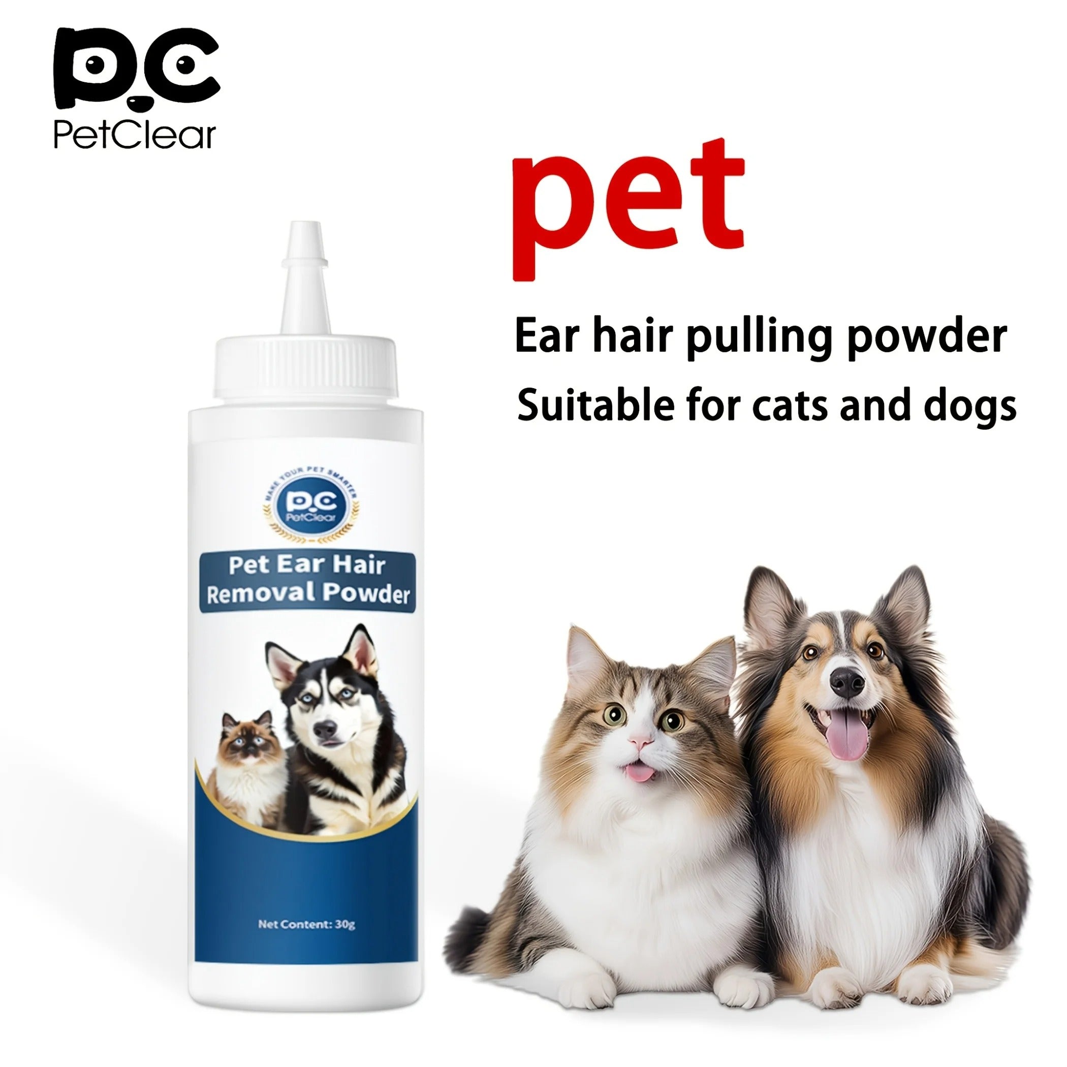 Pet Ear Hair Removal Cleaning Powder