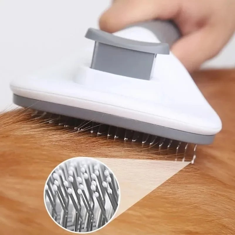 Self-Cleaning Pet Grooming Slicker Brush Comb