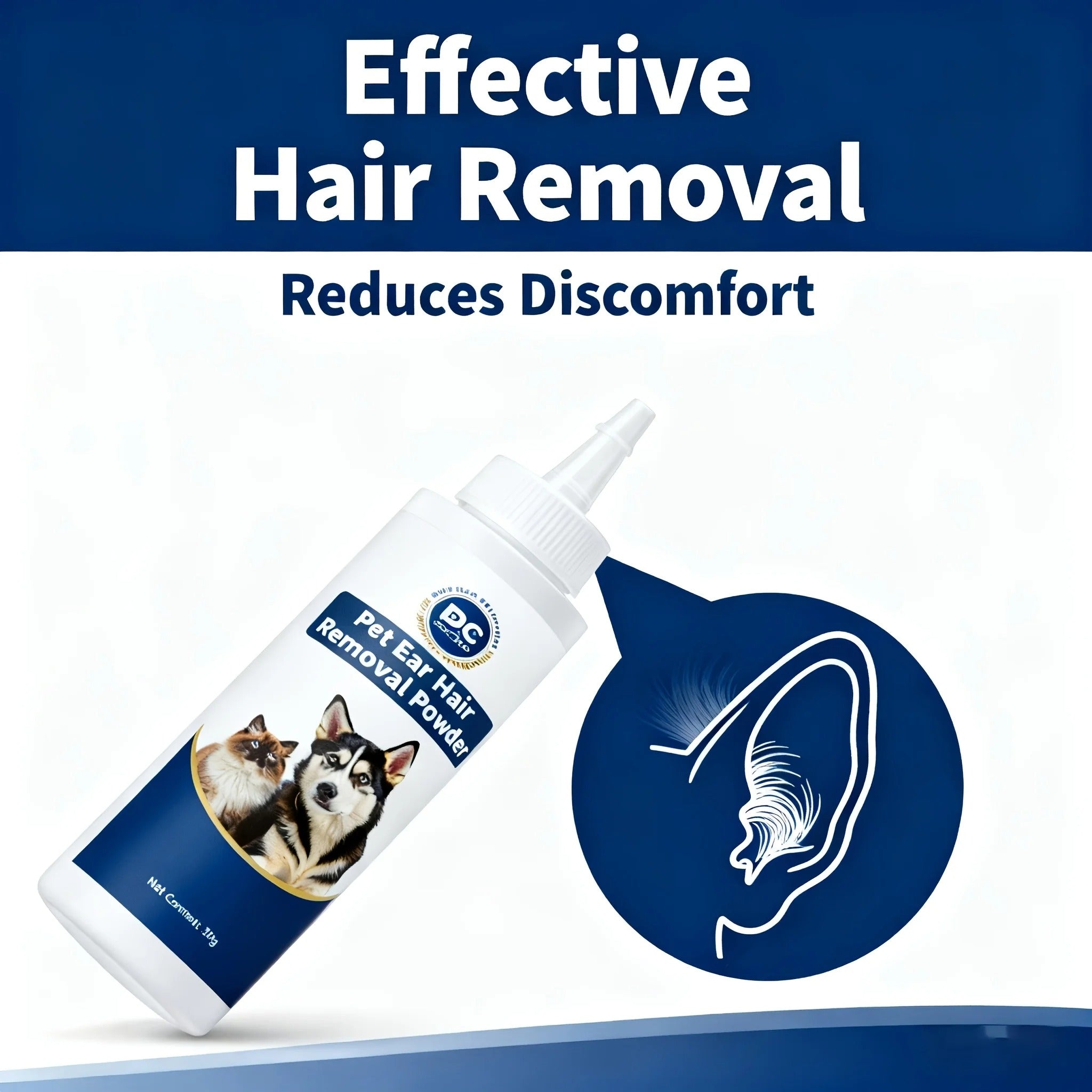 Pet Ear Hair Removal Cleaning Powder