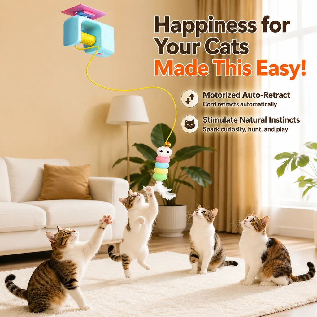 Automatic Interactive Feather Cat Toy