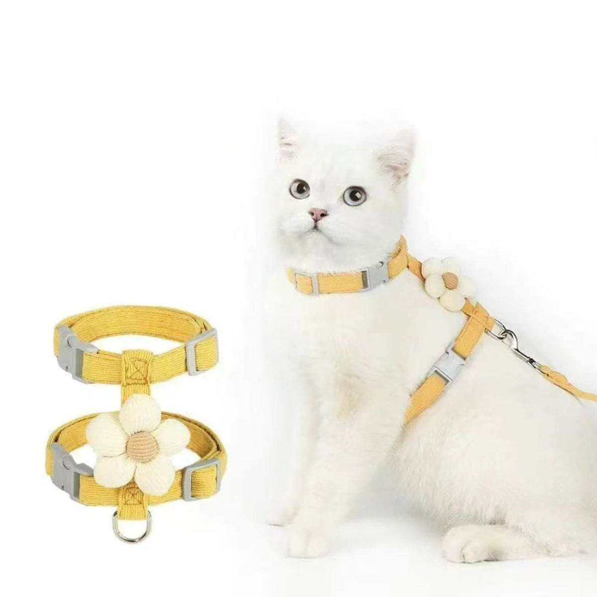 Adjustable Breathable Pet Harness Set