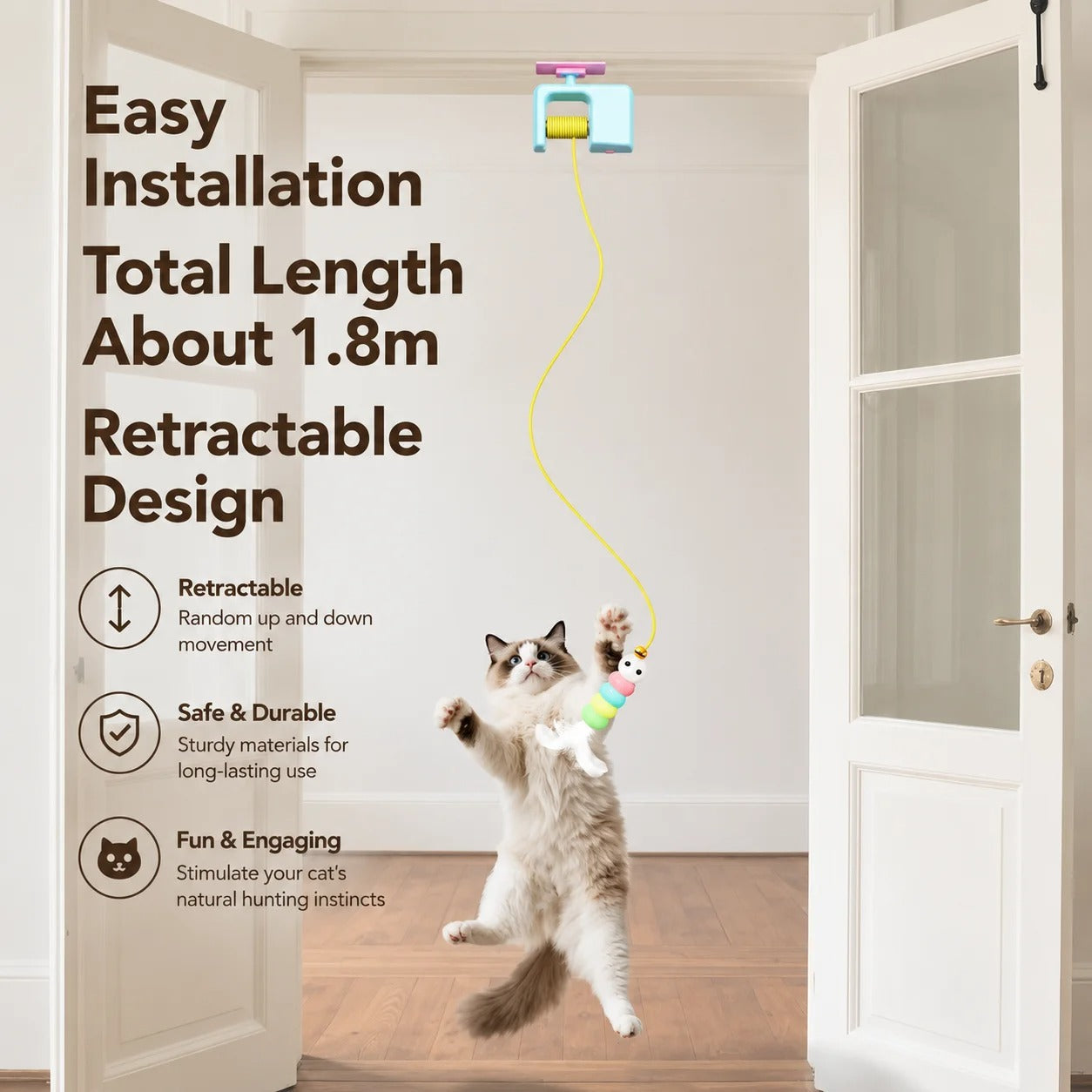 Automatic Interactive Feather Cat Toy