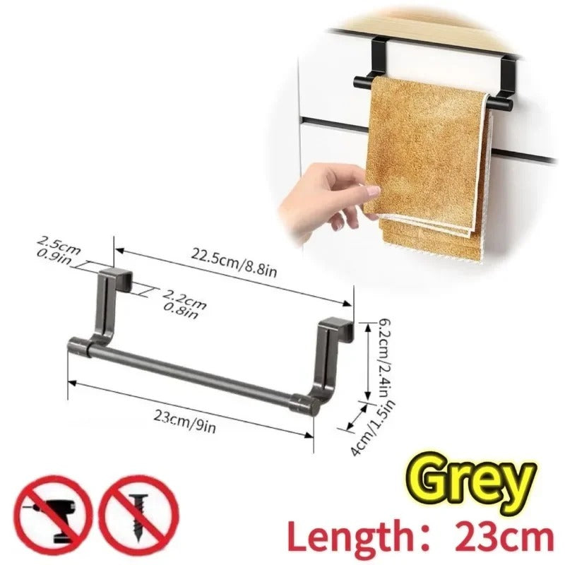 Wall-Mounted Cabinet Towel Holder Rack