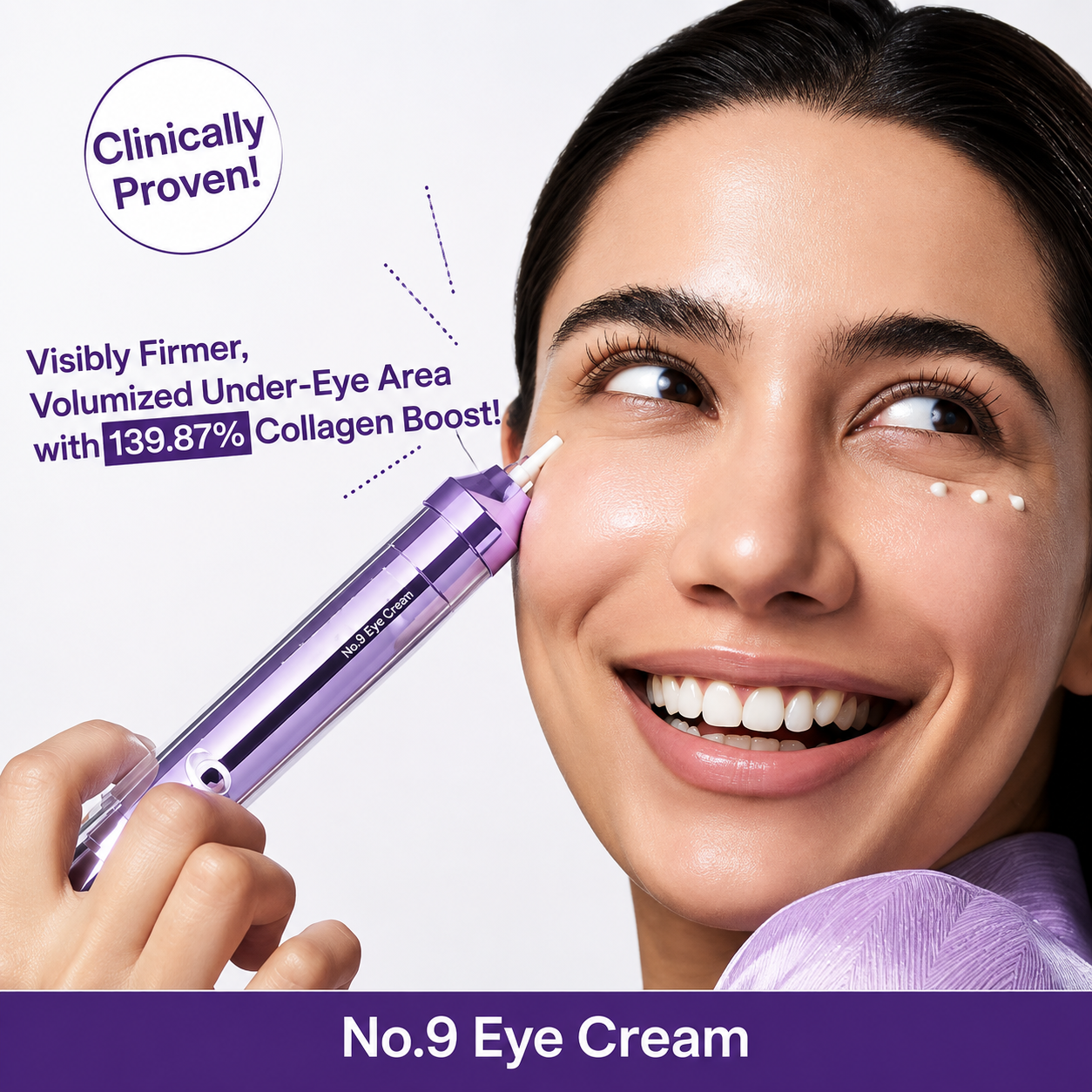 Numbuzin No.9 NAD+ Retinol Eye Cream for wrinkles & fine lines