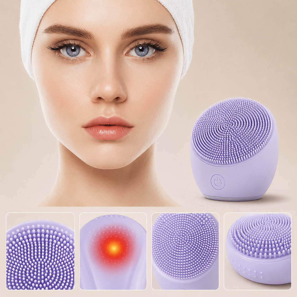 Rechargeable Sonic Facial Cleansing Brush