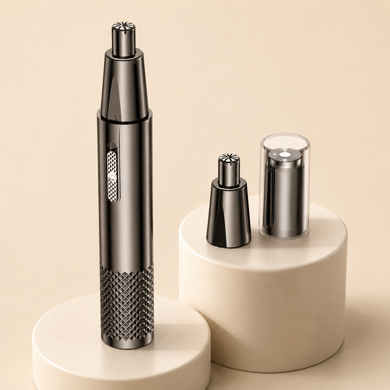 Rechargeable 2-in-1 Nose & Facial Hair Trimmer
