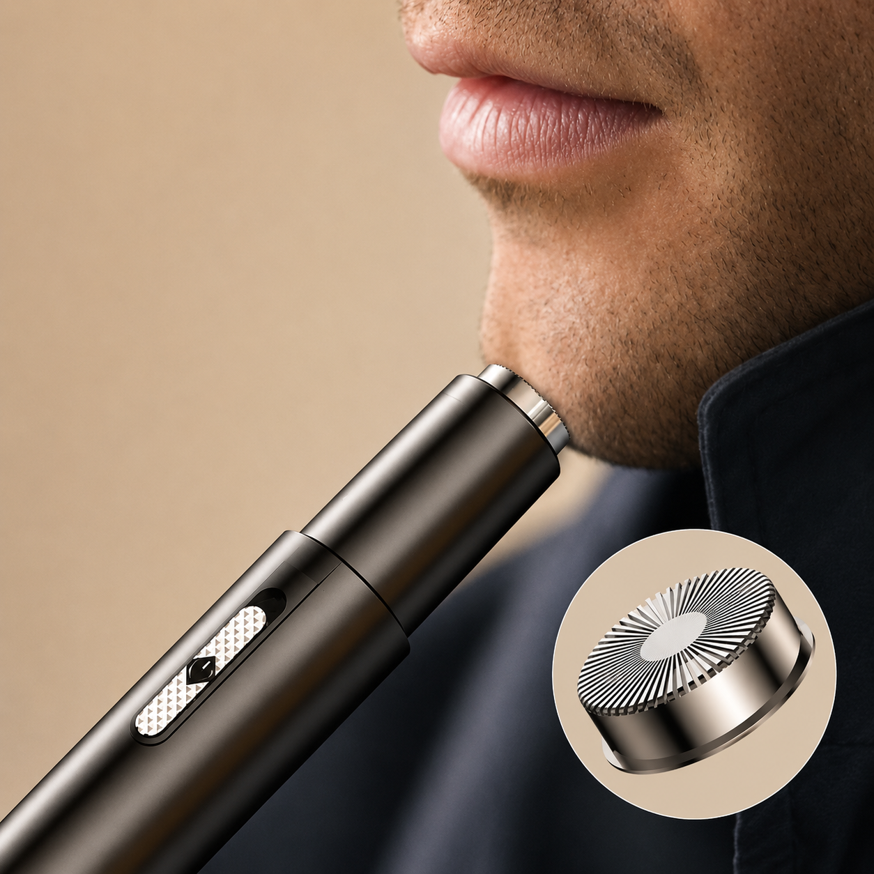 Rechargeable 2-in-1 Nose & Facial Hair Trimmer