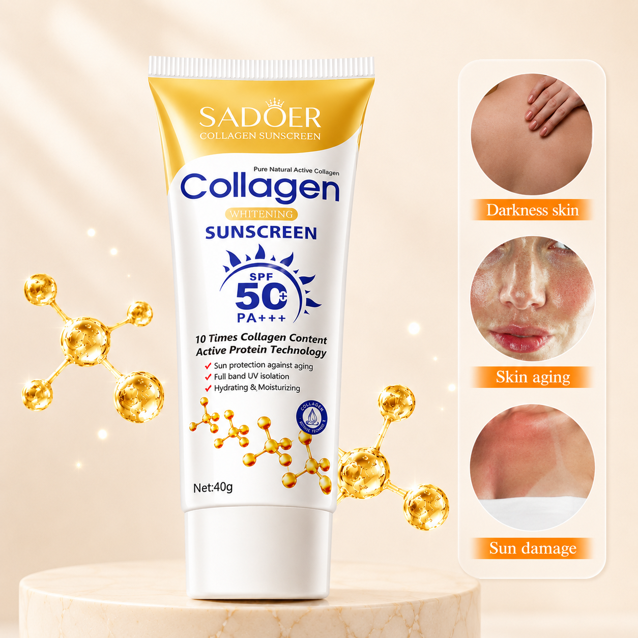 Collagen SPF50+ Sunscreen (40g)