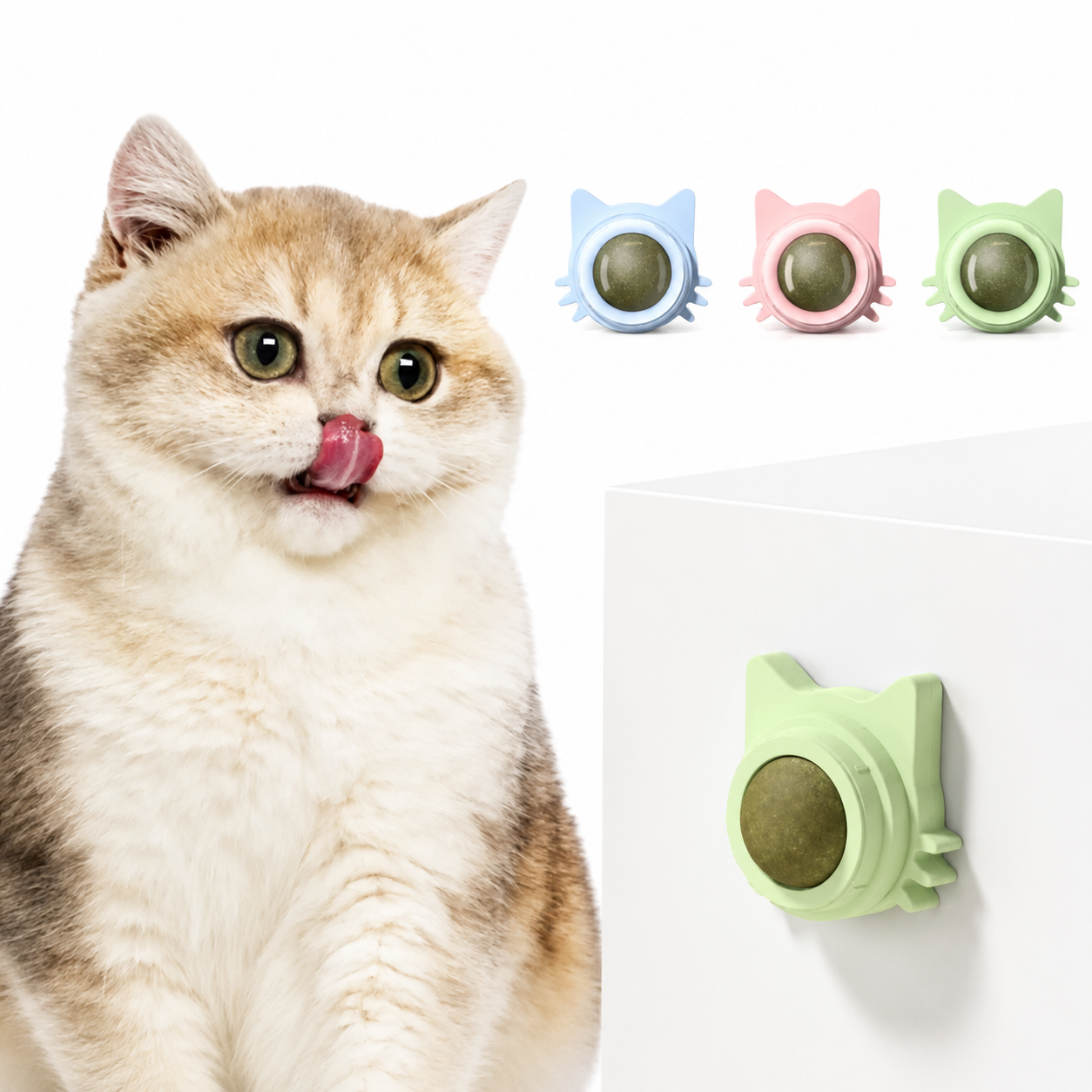 Interactive Catnip Wall Spin Ball