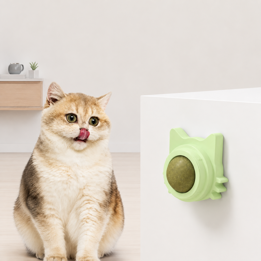 Interactive Catnip Wall Spin Ball