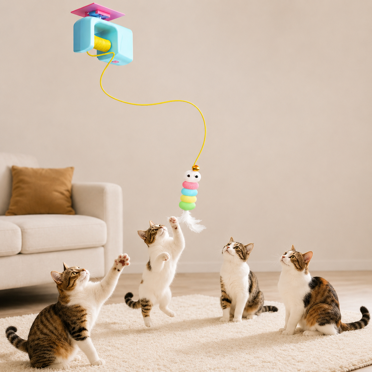 Automatic Interactive Feather Cat Toy