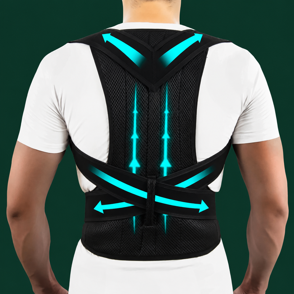 Back Pain Relief and Shoulder Support Comfort Fit Posture Corrector