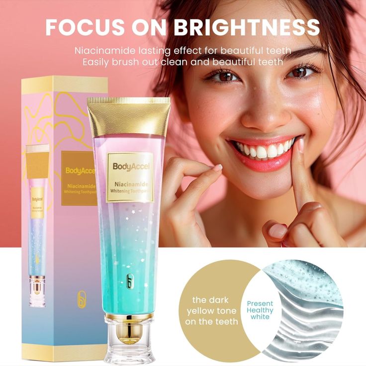 Niacinamide BrightSmile Toothpaste – Whitening, Stain Removal & Fresh Breath