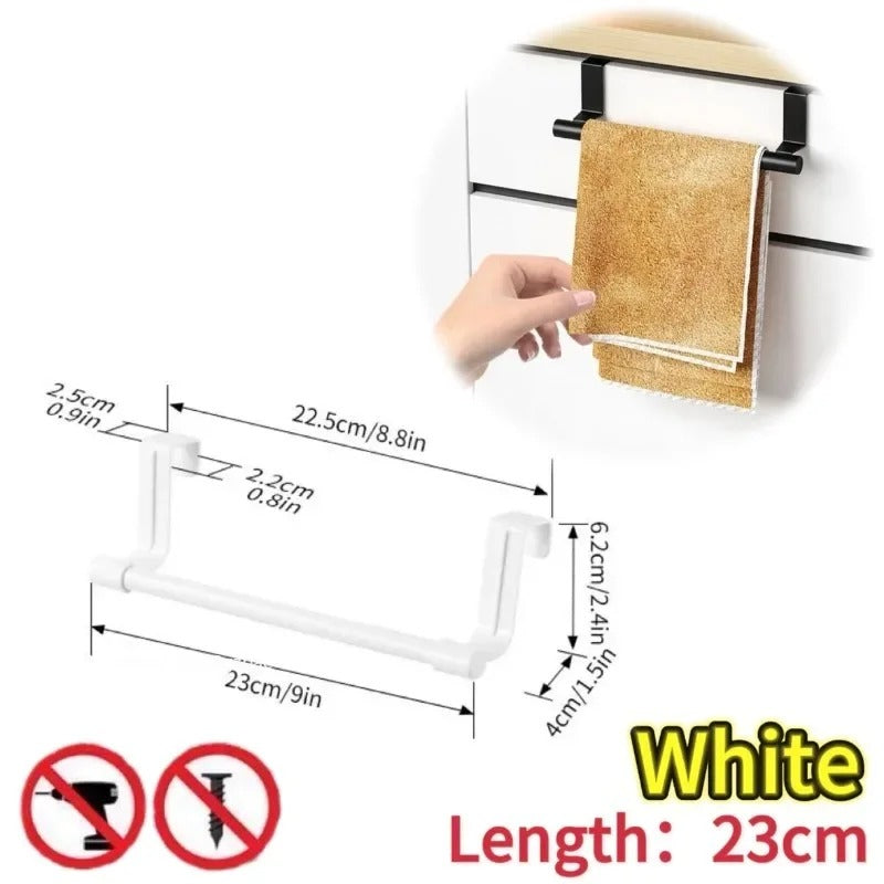 Wall-Mounted Cabinet Towel Holder Rack