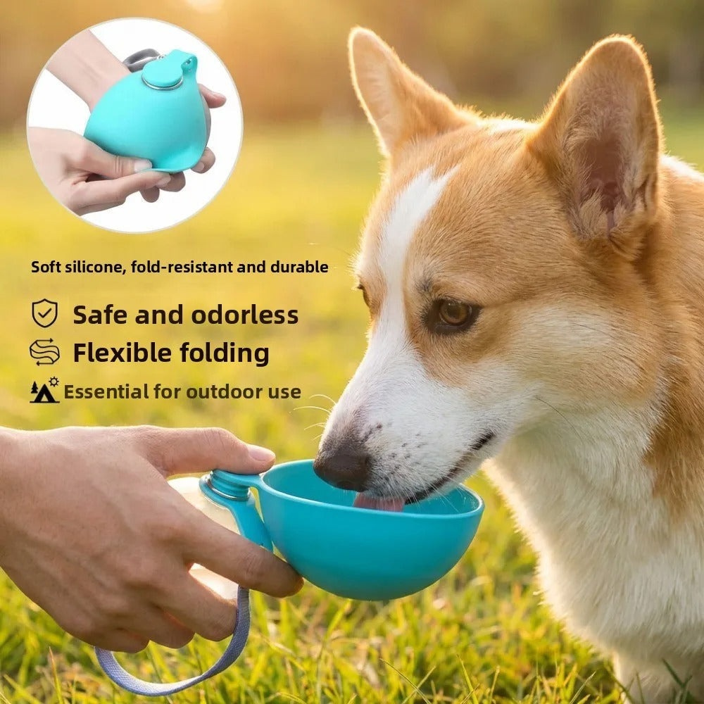 285ml Portable 2-in-1 Dog Water Bottle