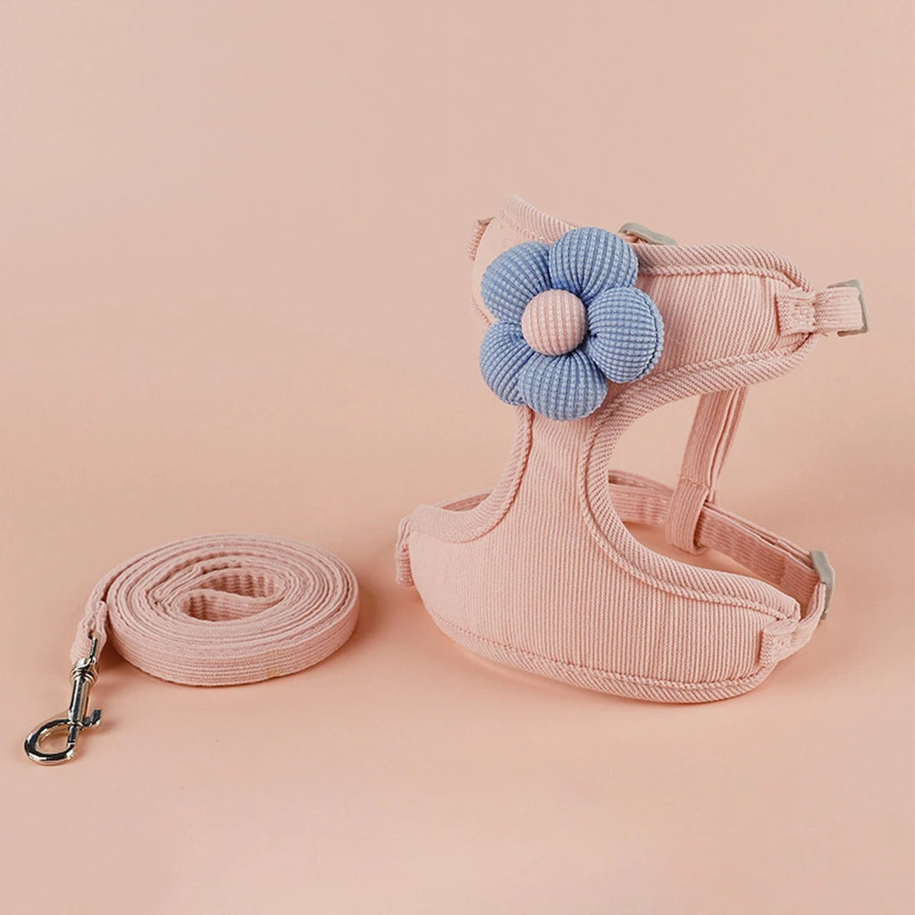 Adjustable Breathable Pet Harness Set