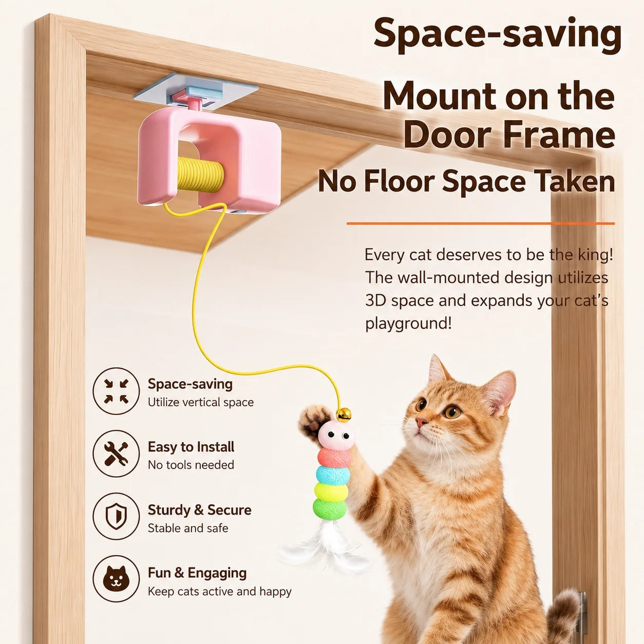 Automatic Interactive Feather Cat Toy