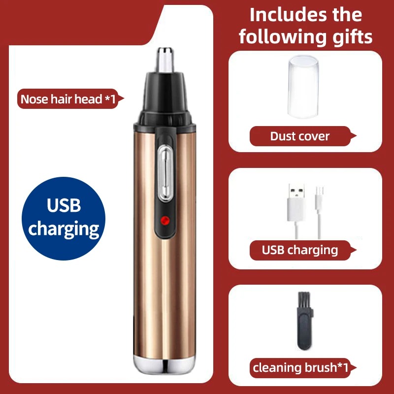Rechargeable 2-in-1 Nose & Facial Hair Trimmer