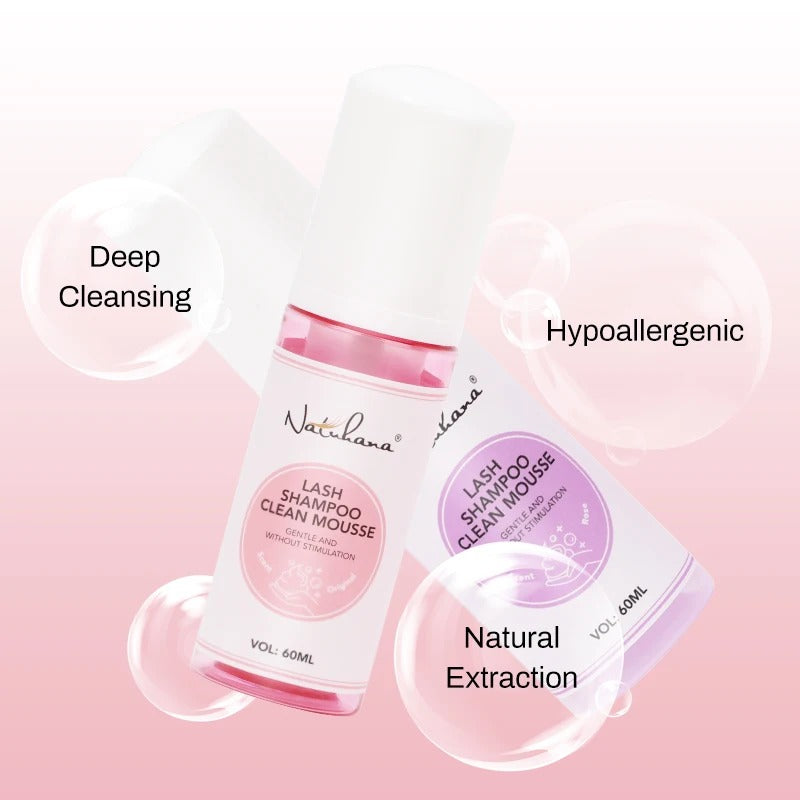 NATUHANA Lash Cleansing Mousse.