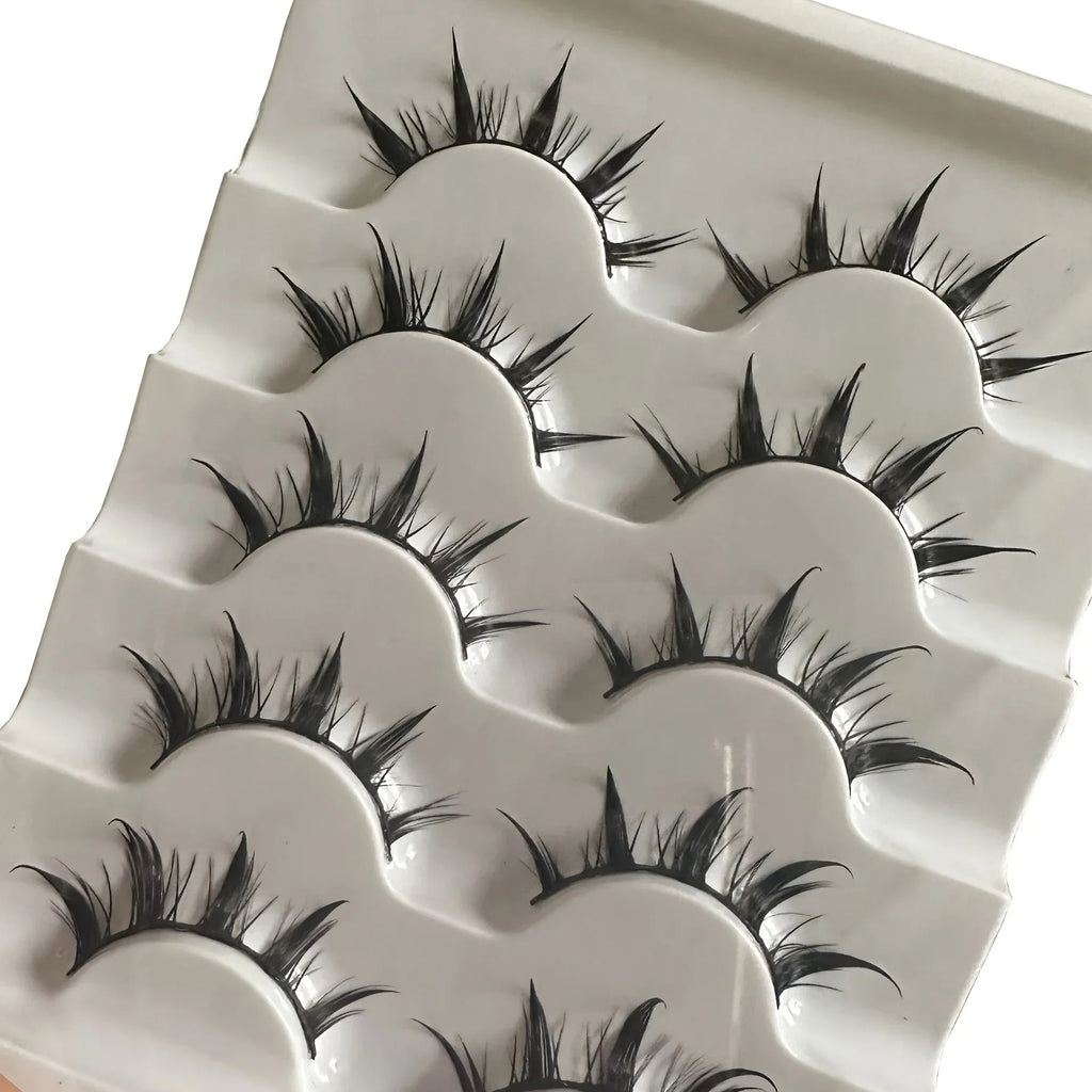 Anime Style False Eyelashes (5 Pairs)