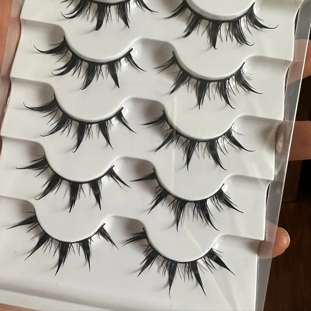 Anime Style False Eyelashes (5 Pairs)