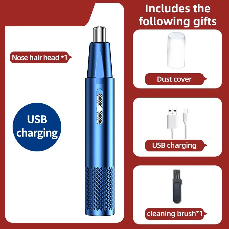 Rechargeable 2-in-1 Nose & Facial Hair Trimmer