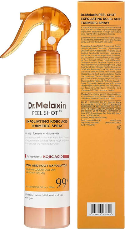 Dr.Melaxin Peel Shot Exfoliating Kojic Acid Turmeric Spray 200ml Review by Mariam Khalil