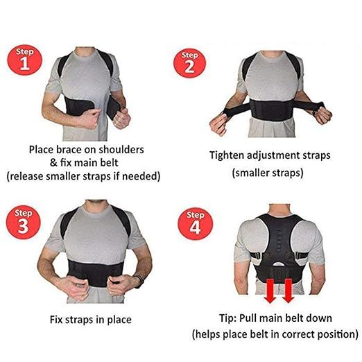 Shoulder back support belt