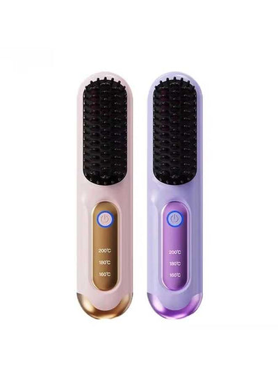 Portable Cordless Hair Straightener Brush Review by Reem Al Falasi