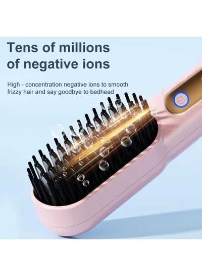 Portable Cordless Hair Straightener Brush Review by Sara Al Marzooqi